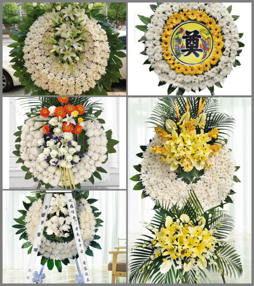 安徽池州市石台县矶滩乡太胜村花圈速递